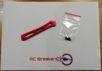 Front Center Chassis Brace Aluminium 98mm (Red) - ARA320564